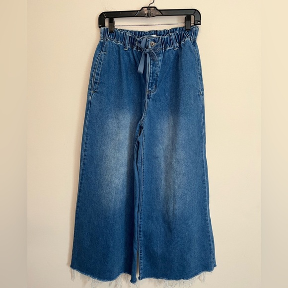 Wide Leg Denim Pants - Picture 6 of 14